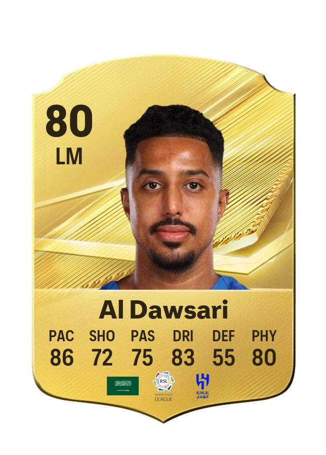 Carte Common de Salem Al Dawsari, note 80