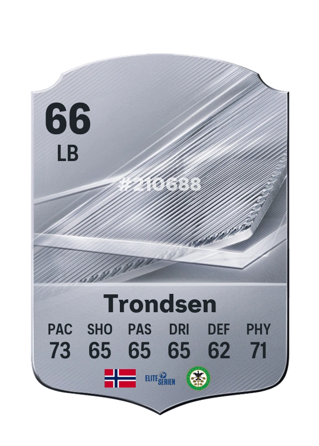 Anders Trondsen, Common card, rated 66