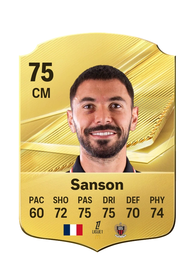 Morgan Sanson، بطاقة Common، بتقييم 75