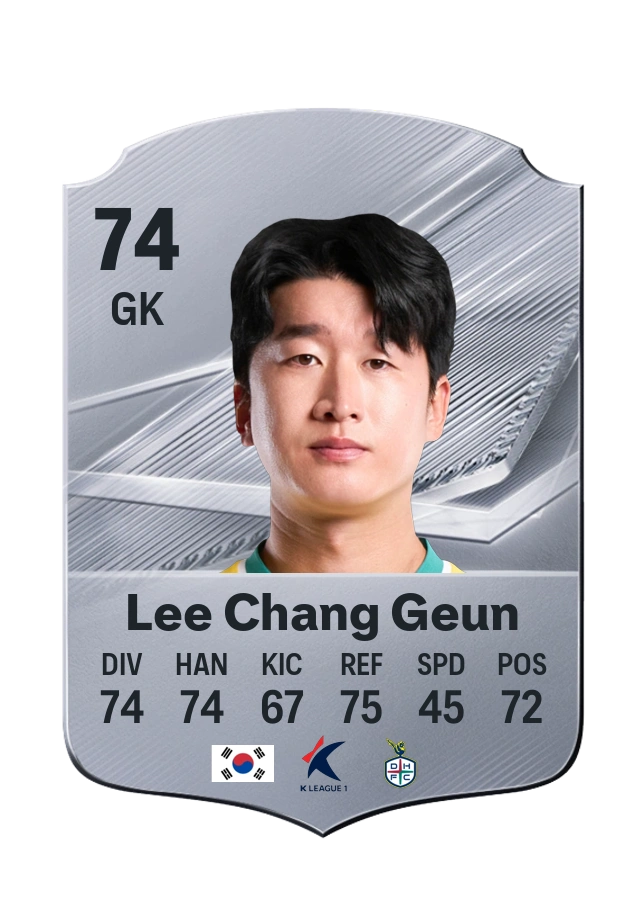 Lee Chang Geun, Common card, rated 74