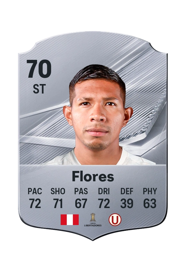 Edison Flores, Common card, rated 70