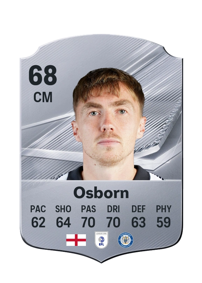 Ben Osborn, Common card, rated 68