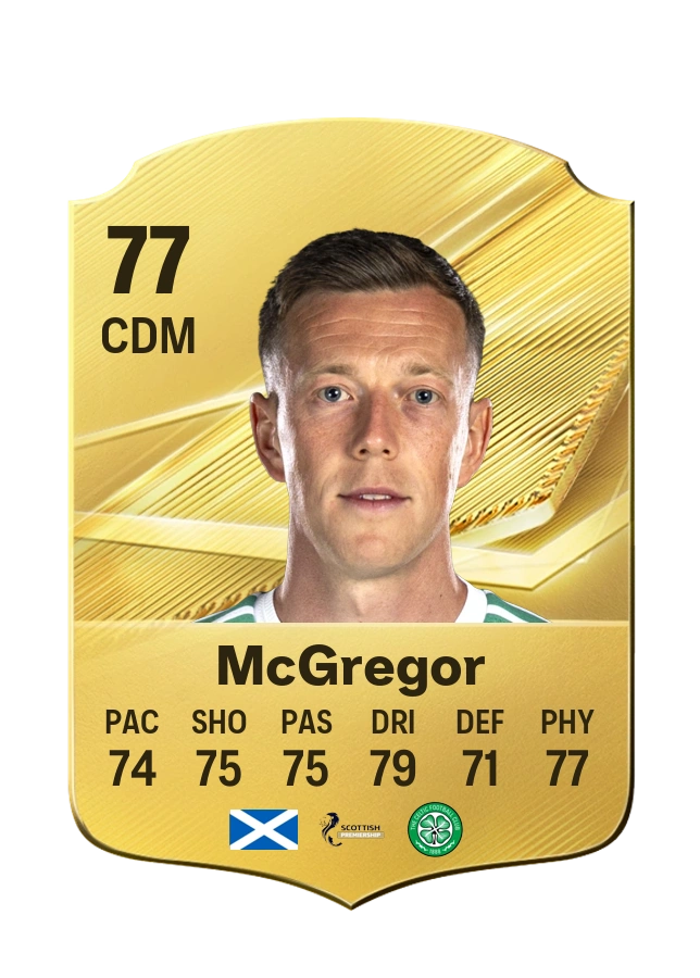 Callum McGregor، بطاقة Common، بتقييم 77