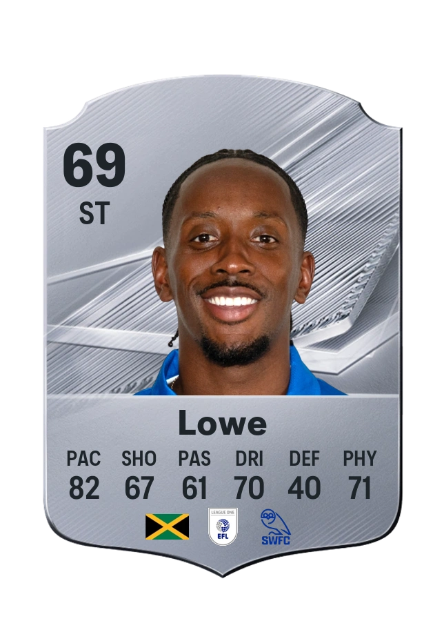 Carta Common di Jamal Lowe, valutazione 69