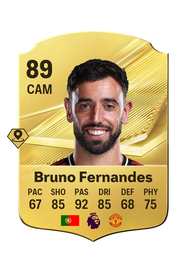 Bruno Fernandes, Common card, rated 89