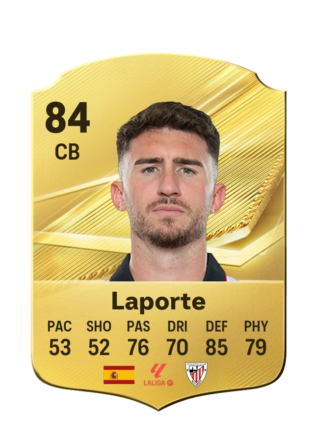 Common-Karte von Aymeric Laporte, Wertung 84