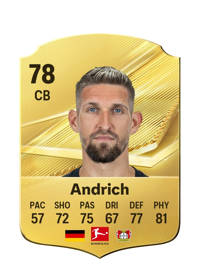 Robert Andrich, karta Common, ocena 78