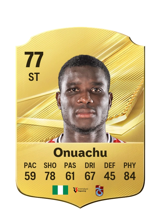 Paul Onuachu, Common card, rated 77