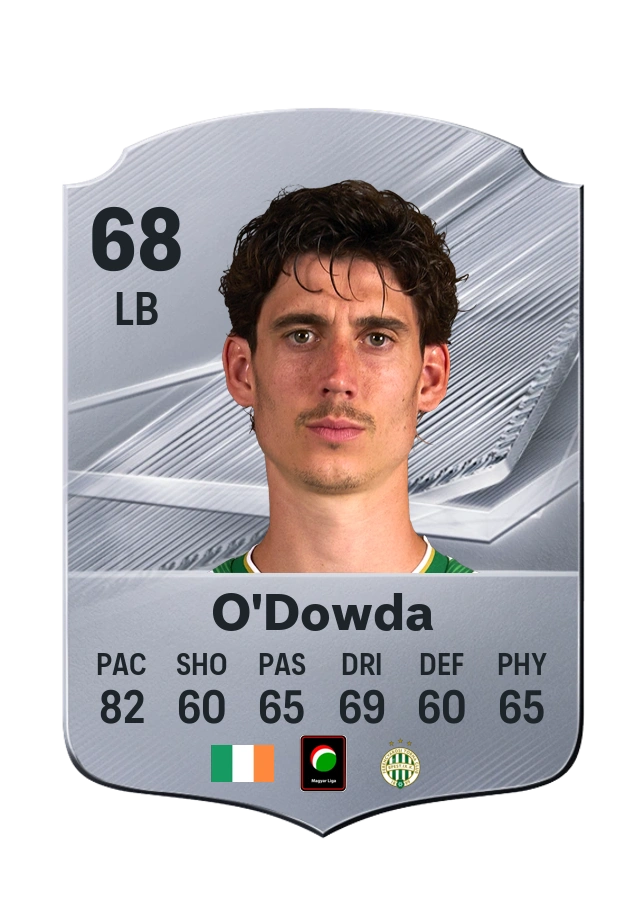 Carta Common di Callum O'Dowda, valutazione 68
