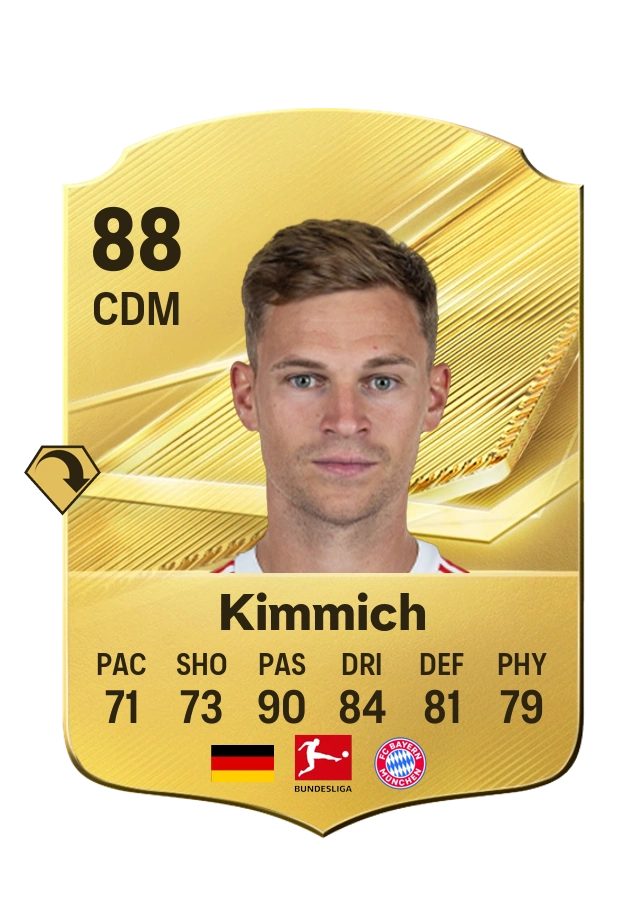 Joshua Kimmich، بطاقة Common، بتقييم 88