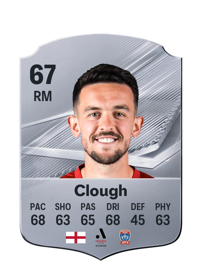 Zach Clough, Common card, rated 67