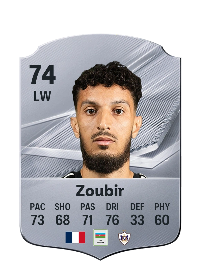 Common-Karte von Abdellah Zoubir, Wertung 74