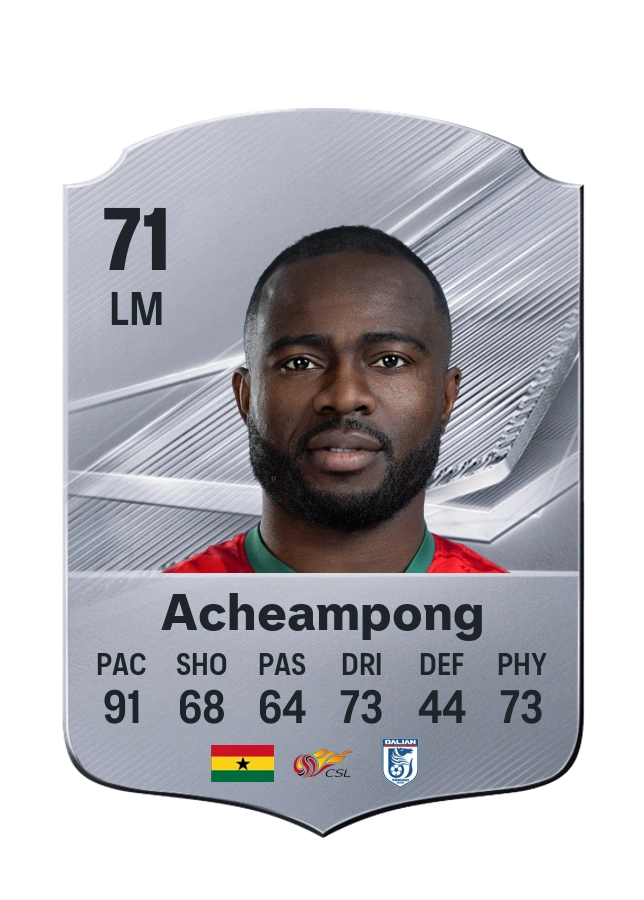 Frank Acheampong, karta Common, ocena 71