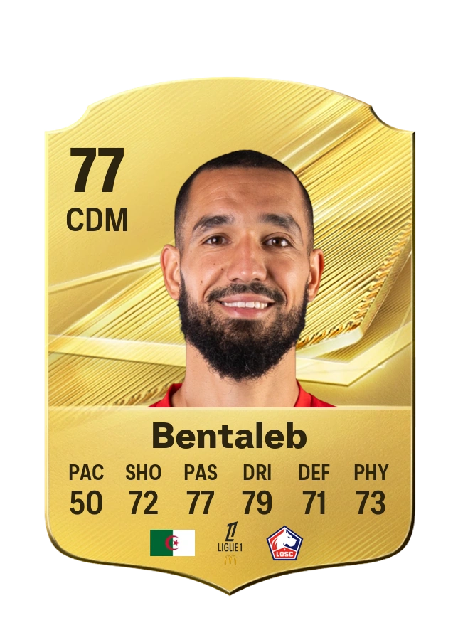 Nabil Bentaleb, Common-kaart, rating 77