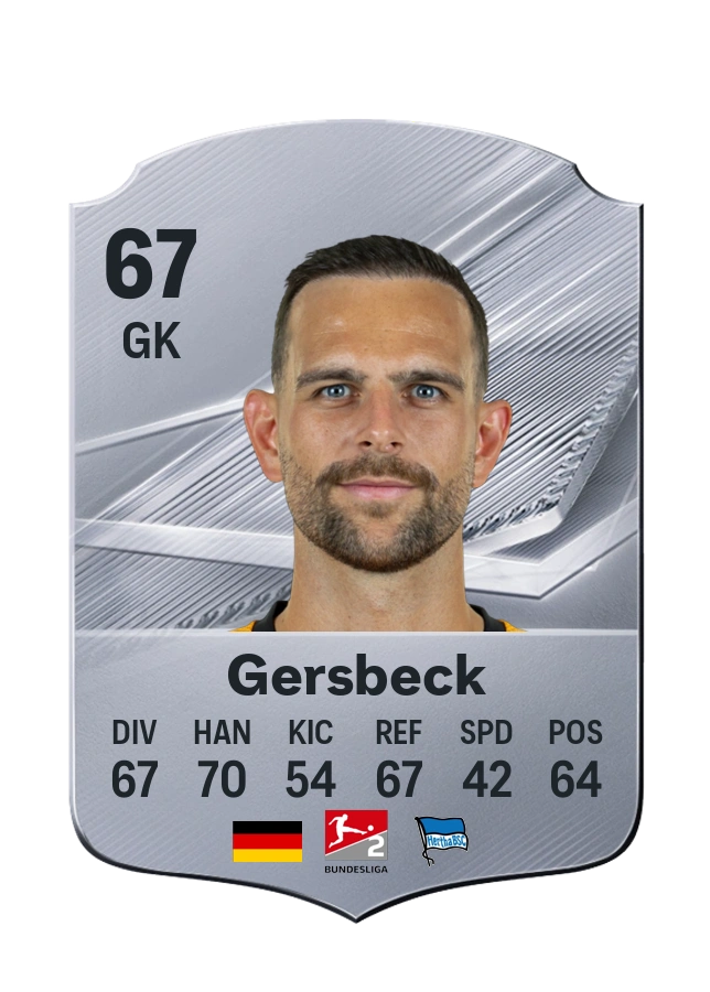 Marius Gersbeck, Common-kaart, rating 67