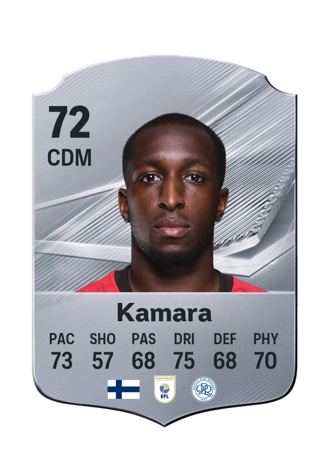 Glen Kamara, Common card, rated 72