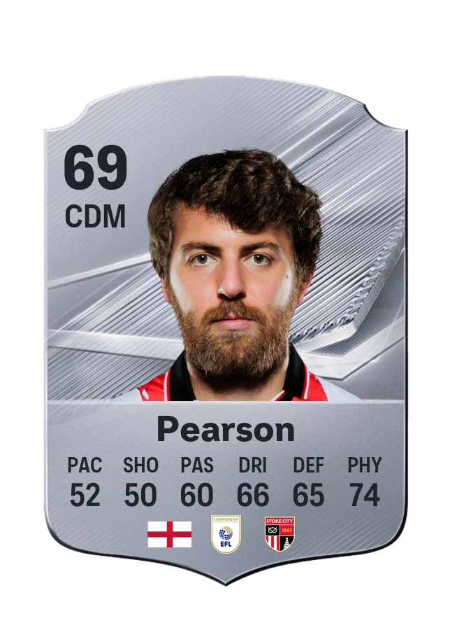 Ben Pearson، بطاقة Common، بتقييم 69