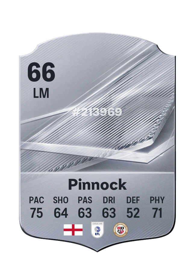 Mitch Pinnock, Common-kaart, rating 66