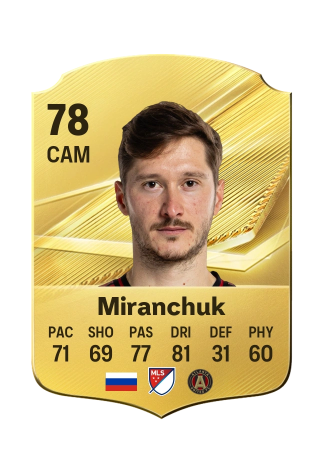 Carta Common de Aleksey Miranchuk, overall 78