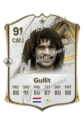 Carta Base Icon de Ruud Gullit, valoración 91
