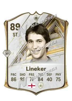 Carta Base Icon di Gary Lineker, valutazione 89