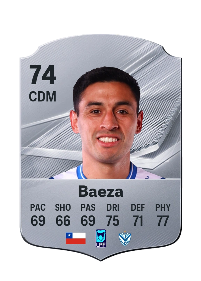 Claudio Baeza, Common card, rated 74