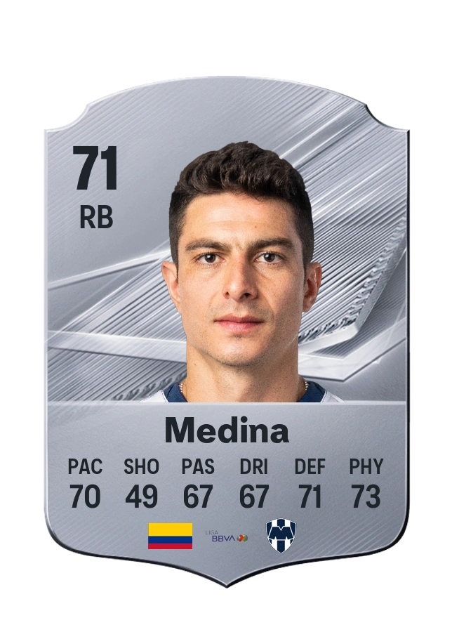 Stefan Medina, Common card, rated 71