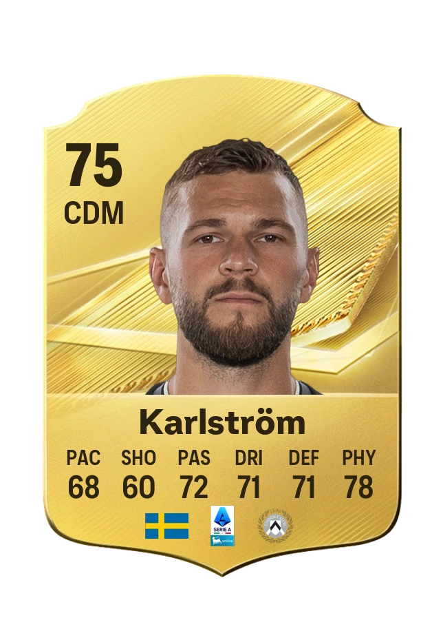 Jesper Karlström, Common card, rated 75