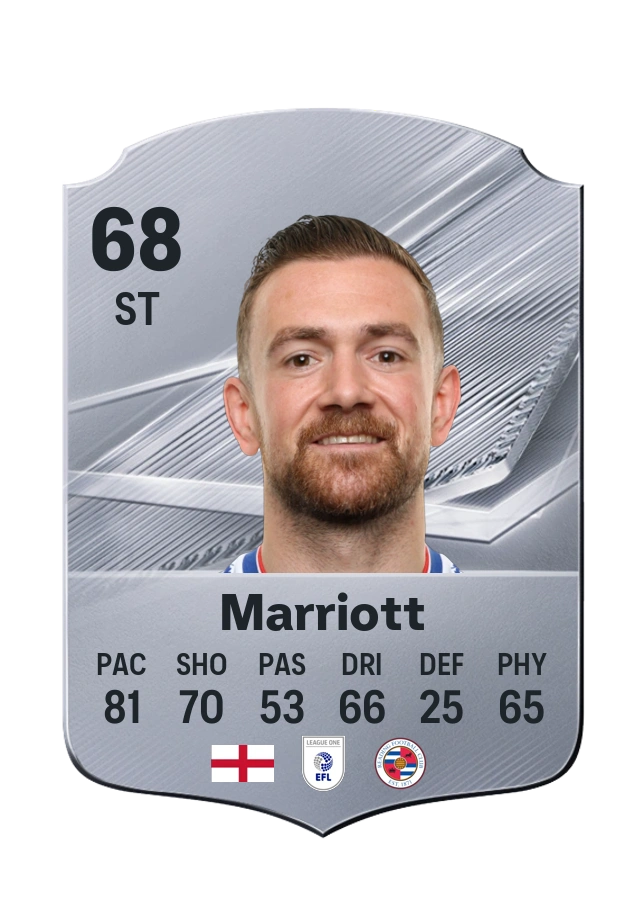 Jack Marriott, Common kartı, reyting 68