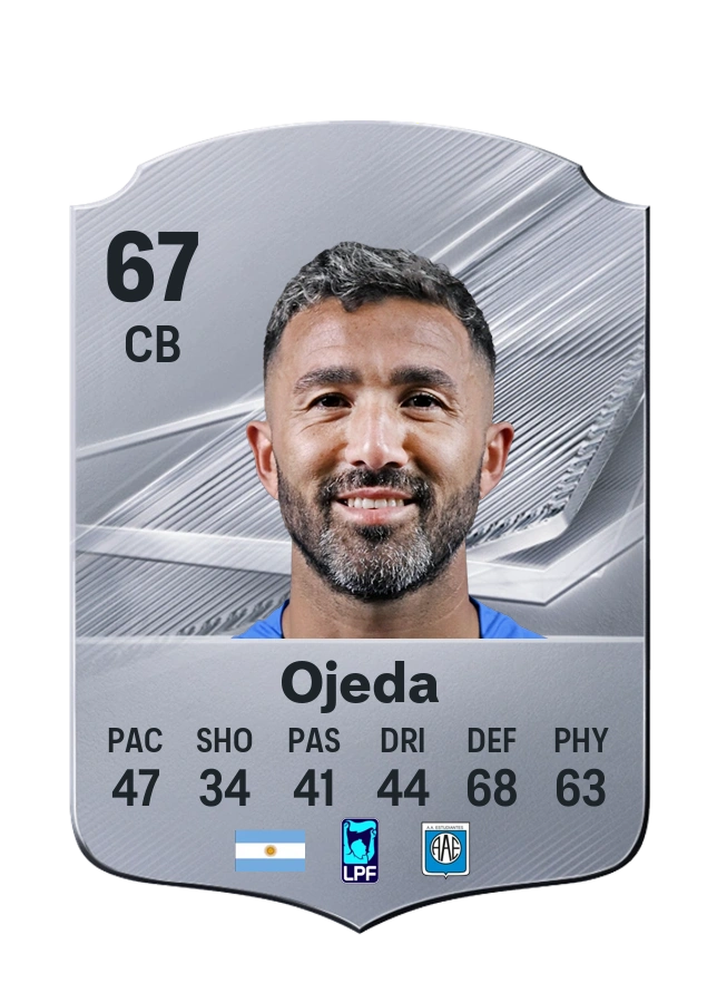 Sergio Ojeda, Common card, rated 67
