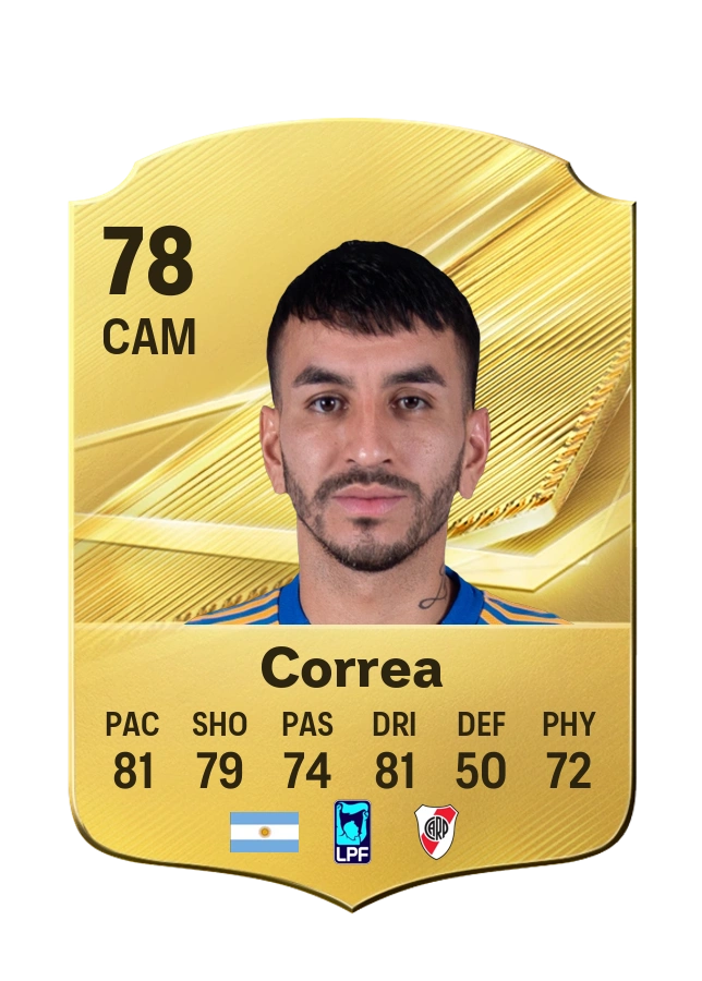 Carta Common di Ángel Correa, valutazione 78