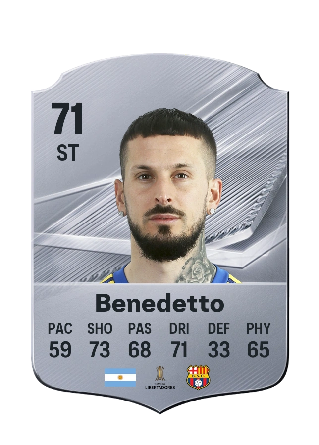 Darío Benedetto, Common card, rated 71