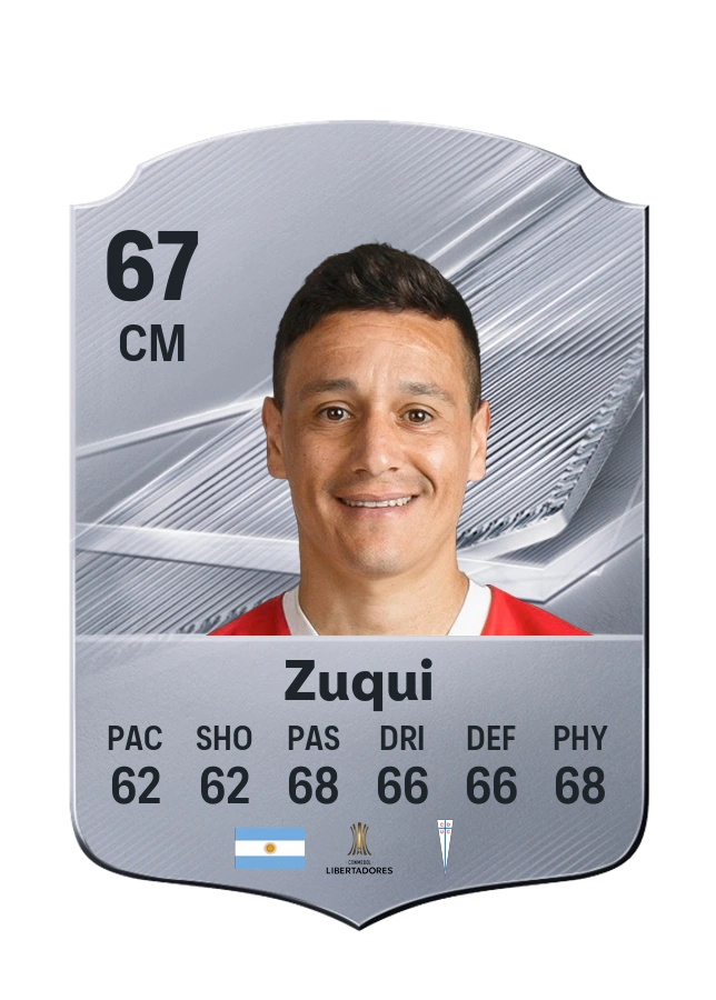 Fernando Zuqui, Common card, rated 67
