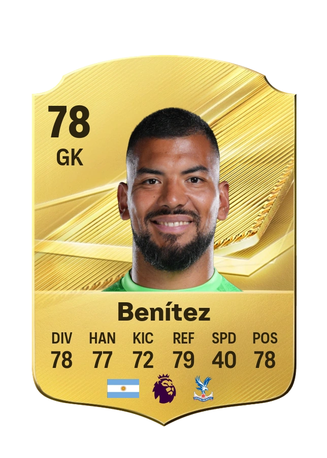 Walter Benítez, Common card, rated 78