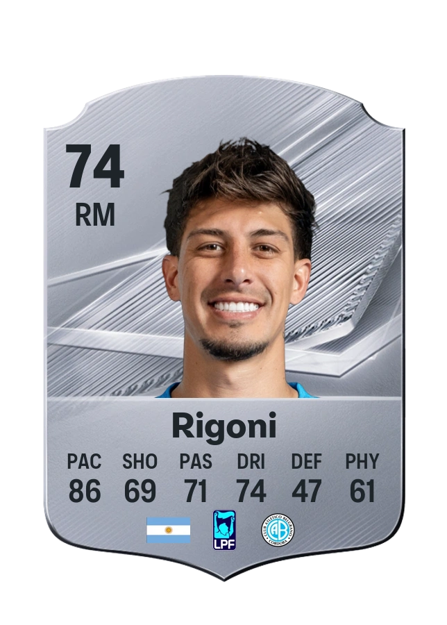 Emiliano Rigoni, Common card, rated 74