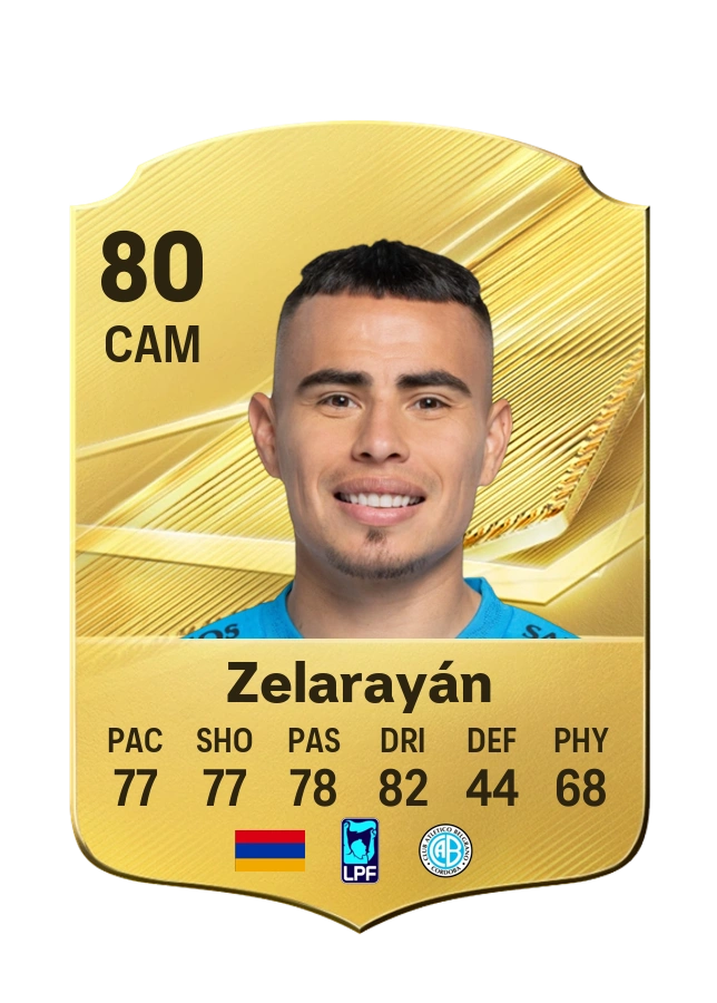 Lucas Zelarayán, Common kartı, reyting 80
