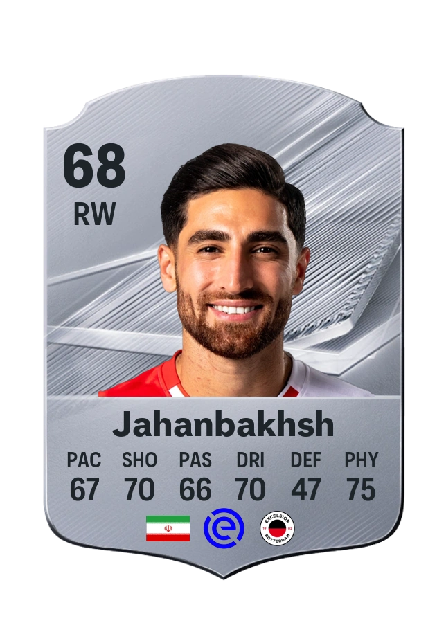 Alireza Jahanbakhsh، بطاقة Common، بتقييم 68