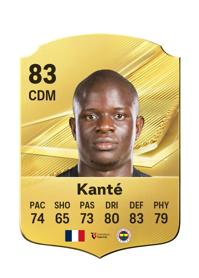 N'Golo Kanté, Common card, rated 83