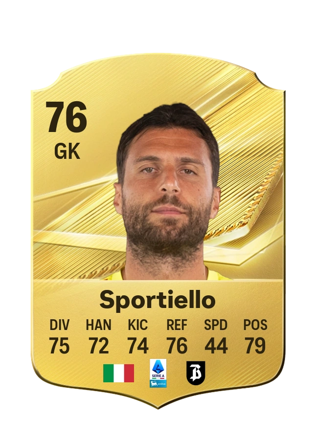 Carta Common de Marco Sportiello, valoración 76