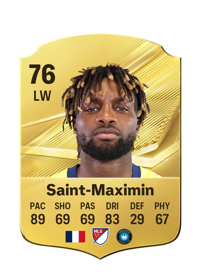 Common-Karte von Allan Saint-Maximin, Wertung 76