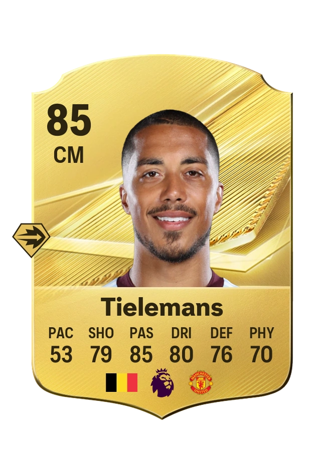 Youri Tielemans, Common card, rated 85