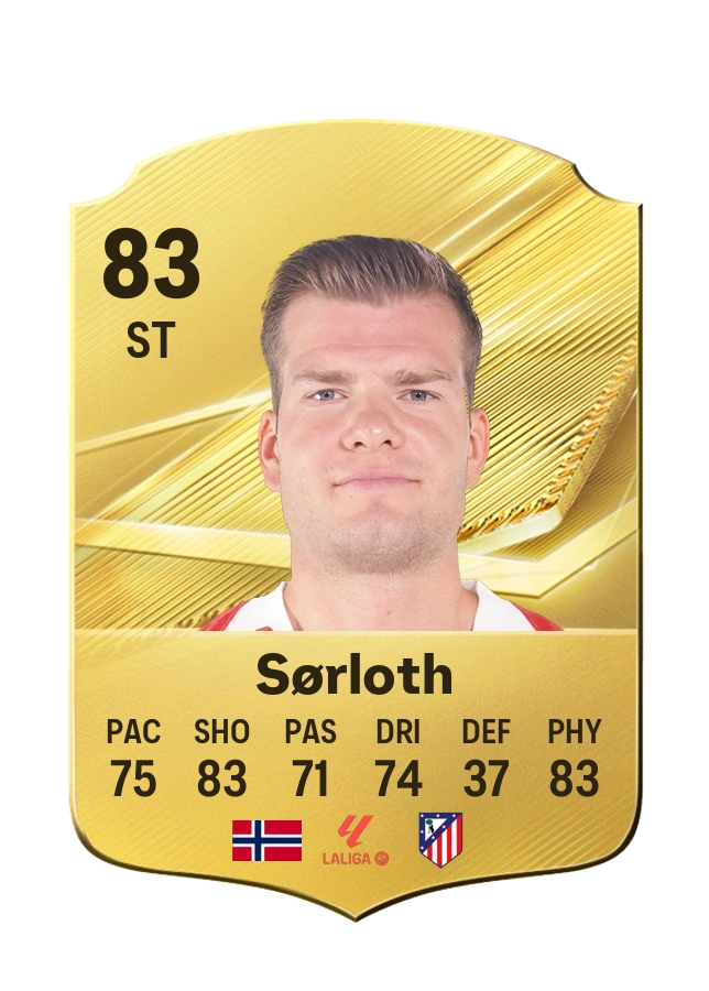 Alexander Sørloth, Common card, rated 83