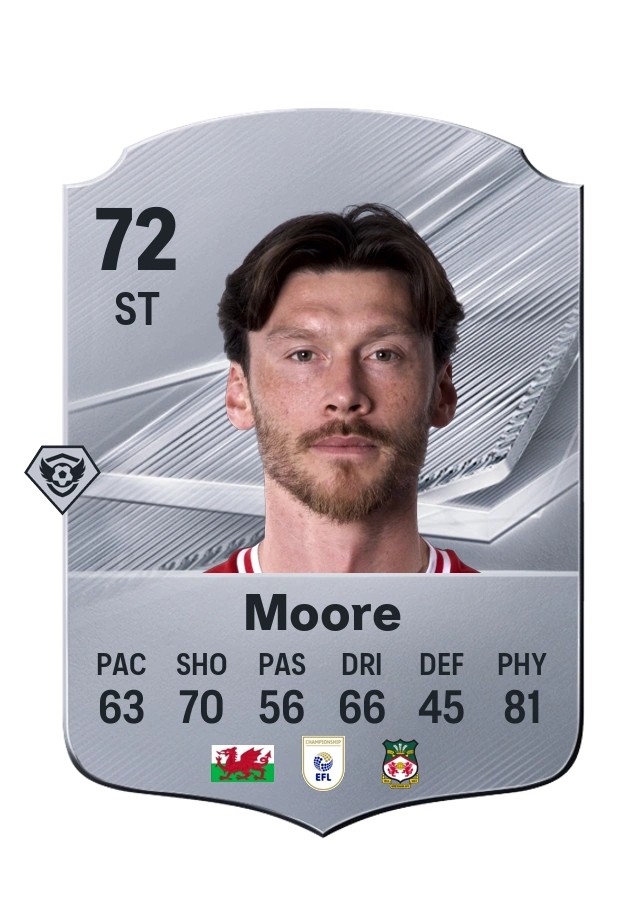 Kieffer Moore, Common card, rated 72