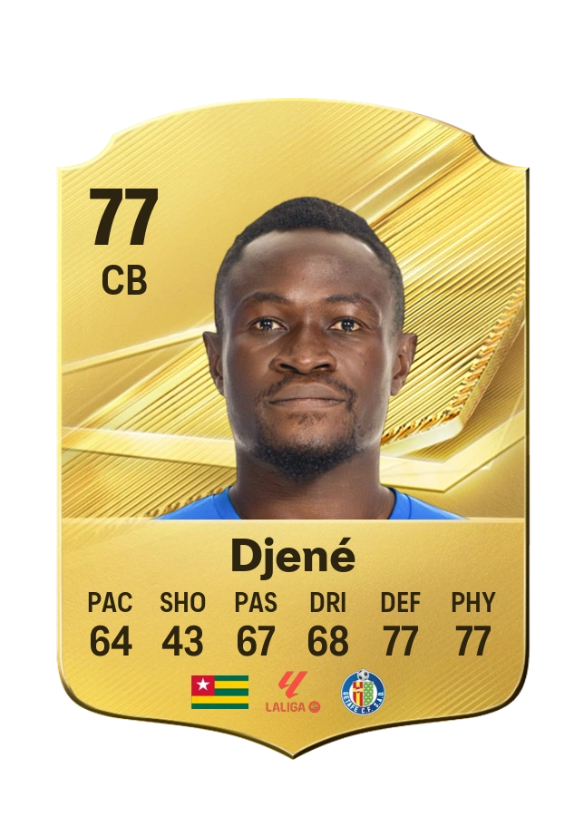 Dakonam Djené, Common card, rated 77