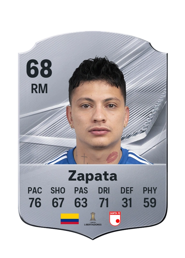 Alexis Zapata, Common kartı, reyting 68