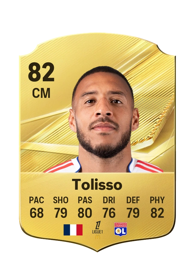 Corentin Tolisso, karta Common, ocena 82