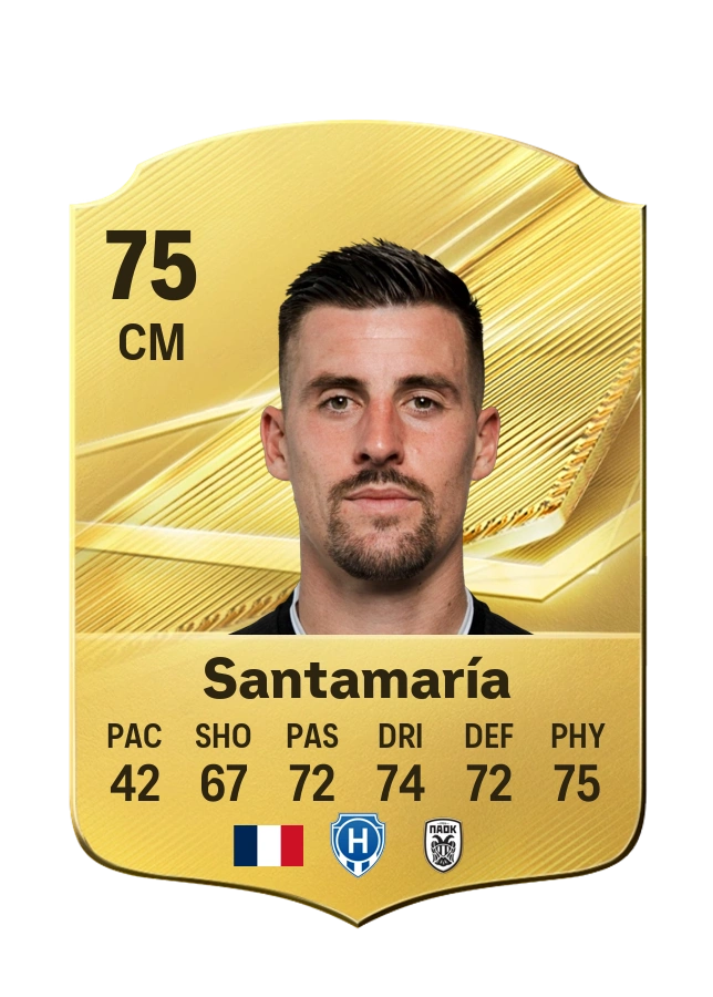 Baptiste Santamaría, Common card, rated 75