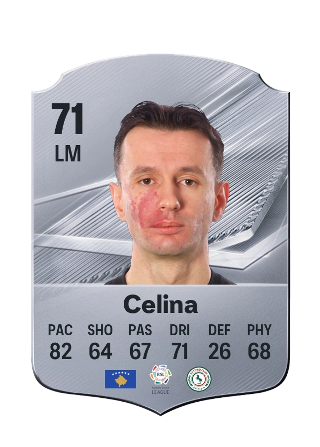 Bersant Celina, Common card, rated 71