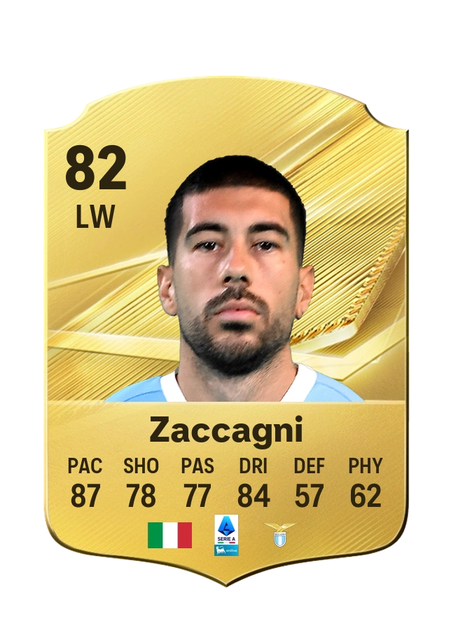 Mattia Zaccagni, Common kartı, reyting 82