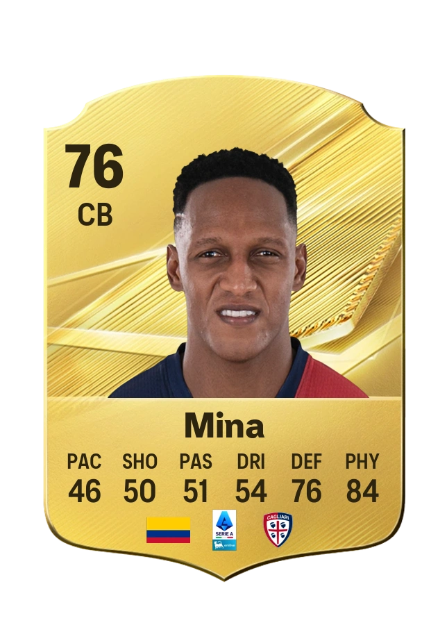 Yerry Mina, Common card, rated 76